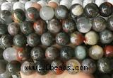 LSBS919 15 inches 16mm round blood jasper gemstone beads wholesale