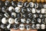 LSBS922 15 inches 16mm round black & white jasper gemstone beads wholesale