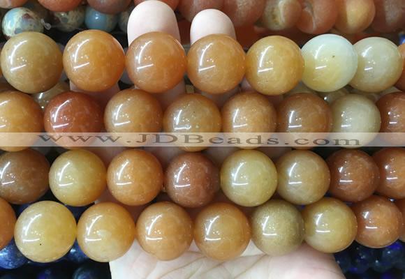 LSBS924 15 inches 18mm round red aventurine gemstone beads wholesale