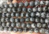 LSBS956 15 inches 14mm faceted round black labradorite gemstone beads wholesale