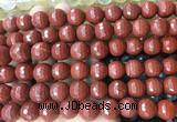 LSBS970 15 inches 14mm faceted round red jasper gemstone beads wholesale