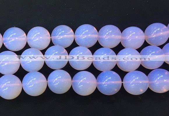 LSBS990 15 inches 20mm round pink opalite gemstone beads wholesale