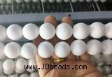 LSBS999 15 inches 20mm round white agate gemstone beads wholesale