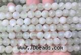 MSBS32 15 inches 8mm round green moonstone gemstone beads wholesale