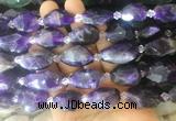 NABS11 15 inches 12*16mm - 15*20mm faceted nuggets amethyst beads