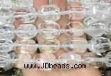 NCBS22 15 inches 13*18mm - 15*20mm faceted nuggets white crystal beads