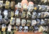 NGBS226 15 inches 10*14mm - 12*16mm faceted nuggets ocean agate beads