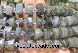 NGBS231 15 inches 10*14mm - 12*16mm faceted nuggets labradorite beads