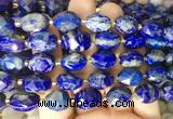 NGBS245 15 inches 8*12mm - 12*16mm faceted nuggets Lapis lazuli beads