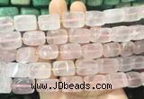NGBS273 15 inches 12*16mm - 13*18mm nuggets rose quartz beads wholesale