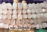NGBS279 15 inches 12*16mm - 13*18mm nuggets rose quartz gemstone beads wholesale
