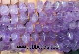 NGBS288 15 inches 13*18mm - 15*20mm faceted nuggets lavender amethyst beads wholesale