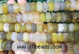 NGBS298 15 inches 8*14mm - 10*16mm faceted nuggets agate beads wholesale