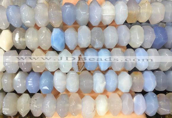NGBS302 15 inches 8*14mm - 10*16mm faceted nuggets agate beads wholesale