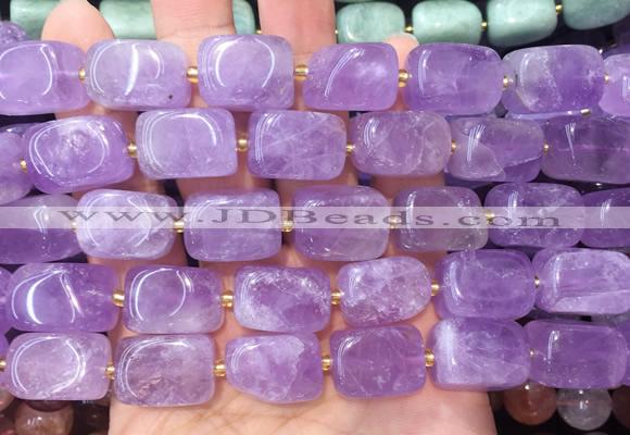 NGBS311 15 inches 12*16mm - 13*18mm nuggets lavender amethyst beads wholesale