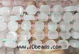 NGBS322 15 inches 14*16mm nuggets rose quartz gemstone beads wholesale