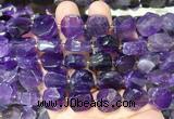 NGBS323 15 inches 14*16mm nuggets amethyst gemstone beads wholesale