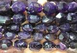 NGBS331 15 inches 13*18mm - 15*20mm faceted nuggets amethyst beads wholesale