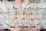 NGBS333 15 inches 12*16mm - 13*18mm nuggets white crystal beads wholesale