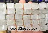 NGBS334 15 inches 12*16mm - 13*18mm nuggets green crystal beads wholesale