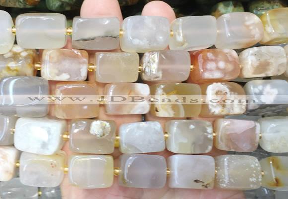 NGBS345 15 inches 12*16mm - 13*18mm nuggets sakura agate beads wholesale
