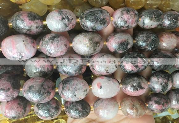 NGBS348 15 inches 13*18mm - 18*25mm nuggets rhodonite beads wholesale
