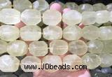 NGBS361 15 inches 13*18mm - 15*20mm faceted nuggets lemon quartz beads wholesale