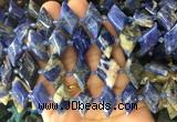NGBS96 15 inches 13*22mm - 15*25mm faceted marquise sodalite beads