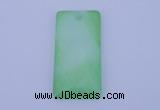 NGP138 2pcs 30*40mm rectangle dyed white jade gemstone pendants