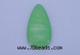 NGP140 2pcs 30*60mm teardrop dyed white jade gemstone pendants