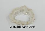 NGP1831 45*55mm - 55*60mm donut plated druzy agate pendants