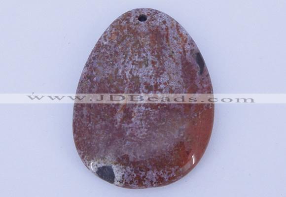 NGP632 5pcs 33*45mm freeform agate gemstone pendants