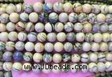 NSBS07 15 inches 8mm round Green Dragon Veins Jasper beads wholesale