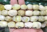 OPBS22 15 inches 12*16mm - 13*18mm faceted nuggets yellow opal beads