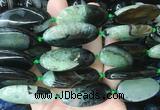 OVBS46 15 inches 20*40mm oval Agate gemstone beads wholesale