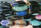 OVBS48 15 inches 20*40mm oval Agate gemstone beads wholesale