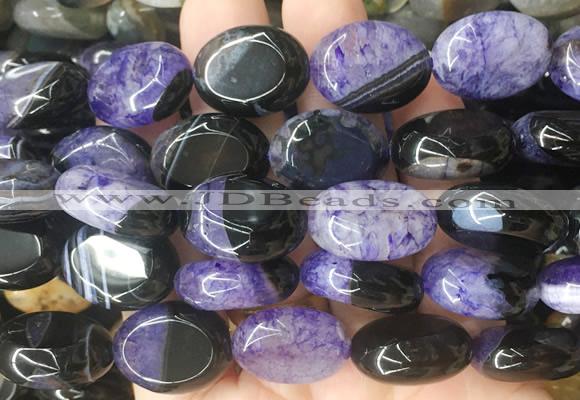 OVBS57 15 inches 15*20mm oval Agate gemstone beads wholesale