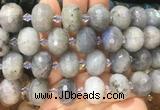 RBBS21 15 inches 13*18mm faceted rondelle labradorite gemstone beads