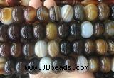 RBBS41 15 inches 14*20mm rondelle banded agate beads wholesale
