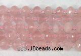 RBBS44 15 inches 13*18mm faceted rondelle rose quartz beads wholesale