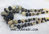 RBBS50 15 inches 8*12mm - 20*30mm rondelle agate beads wholesale