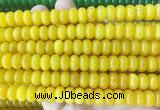 RBBS96 15 inches 6*10mm rondelle candy jade gemstone beads wholesale