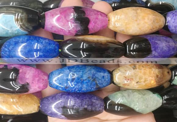 RIBS110 15 inches 18*40mm rice agate gemstone beads wholesale