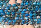 RIBS36 15 inches 6*8mm faceted rice apatite gemstone beads