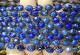 RIBS51 15 inches 6*8mm faceted rice Lapis lazuli beads wholesale