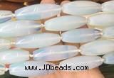 RIBS58 15 inches 14*40mm rice opalite gemstone beads wholesale