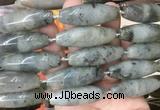 RIBS62 15 inches 14*40mm rice labradorite gemstone beads wholesale