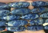 RIBS67 15 inches 14*40mm rice sodalite gemstone beads wholesale