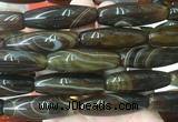 RIBS83 15 inches 13*40mm rice agate gemstone beads wholesale