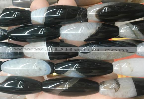 RIBS84 15 inches 13*40mm rice agate gemstone beads wholesale